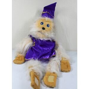 Wynn Millers Mopkins Vintage Hand puppet White/Brown Fur with Hat 1977-1989